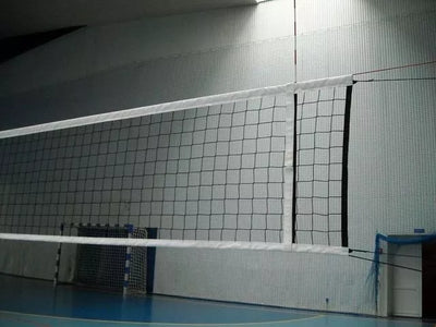 Varžybinis tinklinio tinklas PP3mm 9,5x1m (baltas su trosu ir antenomis)