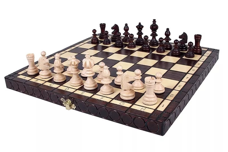Šachmatai Olympic Small 360x180x50mm, karalius 65mm