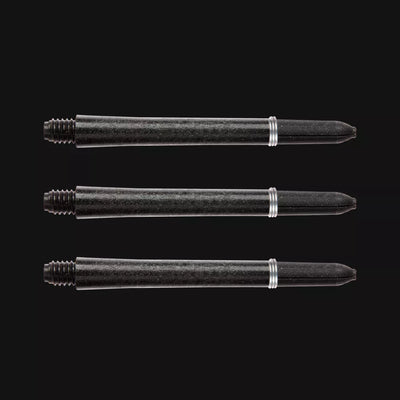 Smiginio strėlyčių koteliai Winmau Carbon Fibre Medium Black Dart Shaft