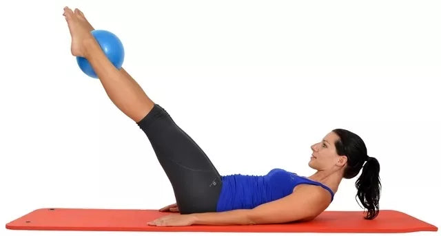 Pilates kamuolys Soft Over ball 25-27cm juodas
