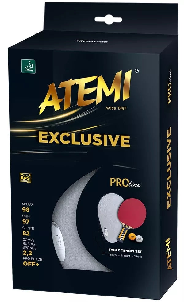 Stalo teniso rakečių rinkinys Atemi Exclusive